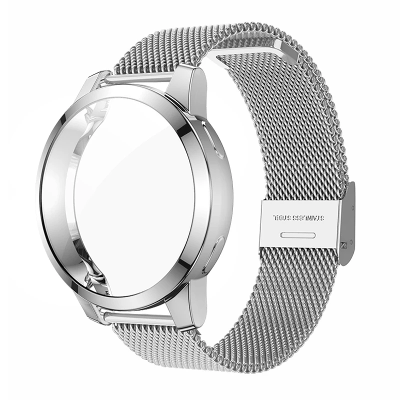 

Case+Band For Samsung Galaxy Watch 4 44mm 40mm Strap Protector Stainless Steel Mesh Bracelet Galaxy Watch 4 Classic 42mm 46mm