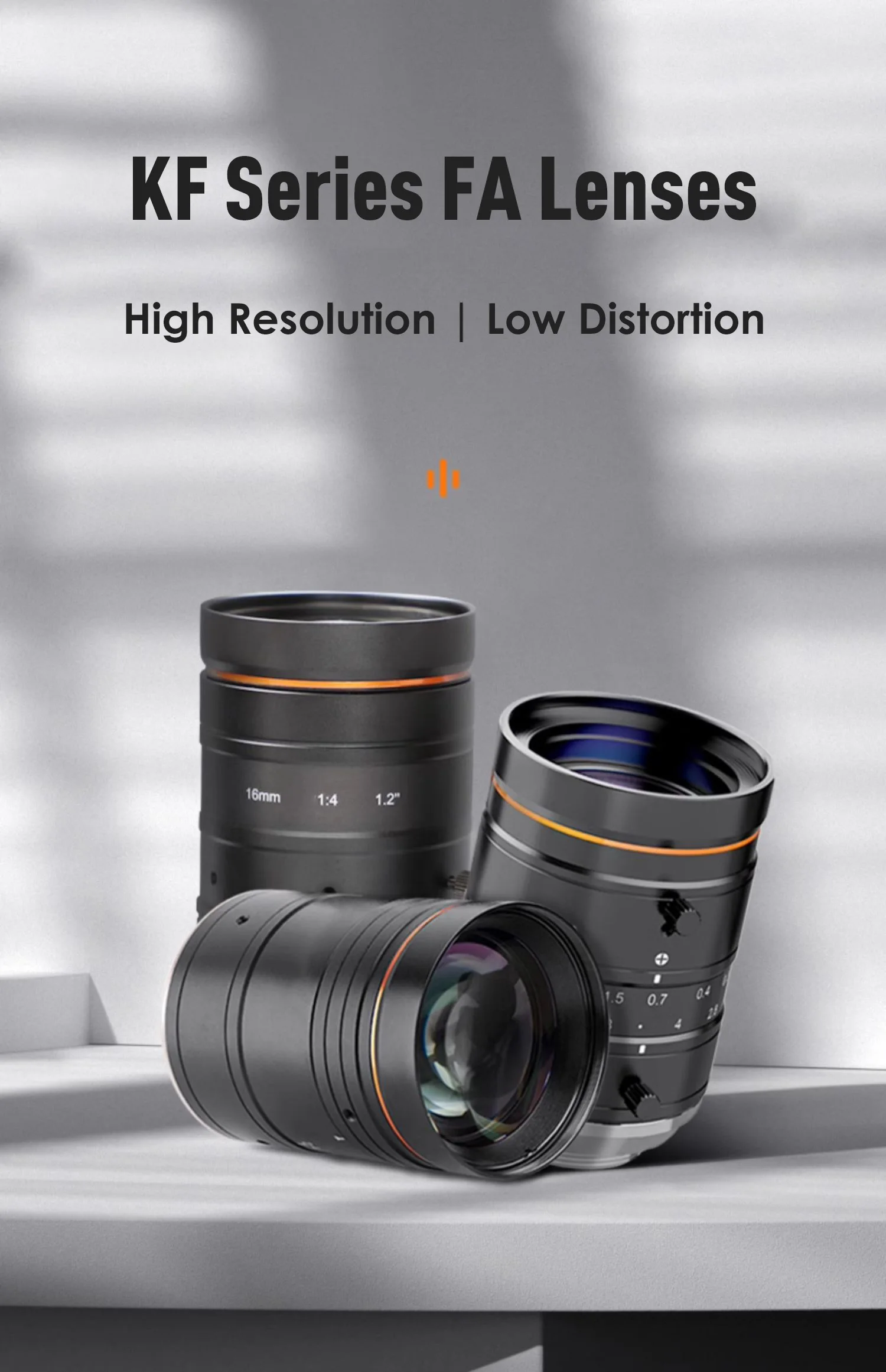 MVL-KF1228M-12MPE Промышленный объектив машинного зрения 1 дюйма 12 мм с фиксированным