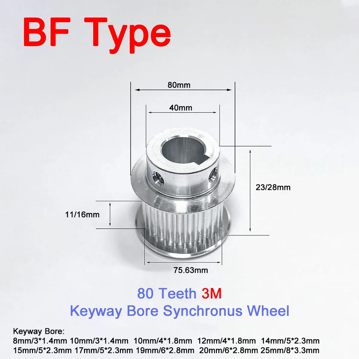 

1 шт., зубчатый шкив с отверстием 8/10/12/14/15/17/19/20/25 мм