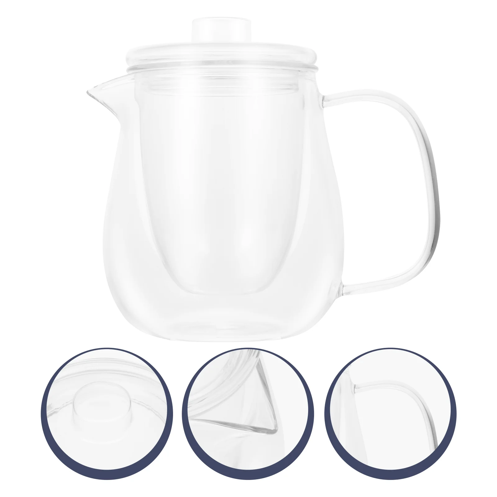

1pc Multipurpose Durable Heat-resistant Convenient Practical Tea Kettle Tea Pot for Home