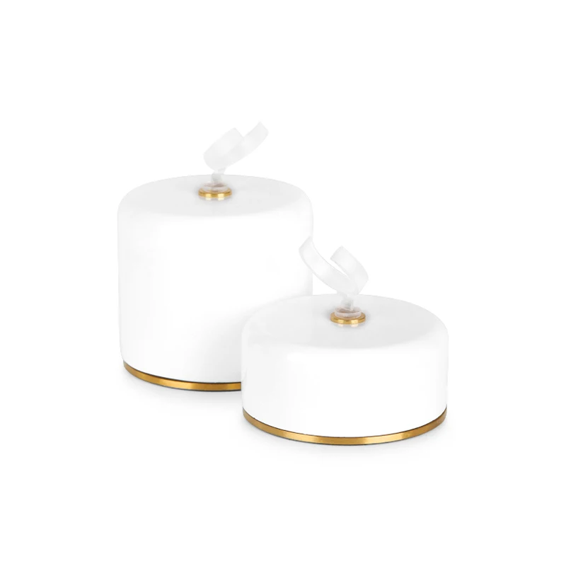 Jewelry Display Stand Ring Display Stand Cylindrical Metal Ring Ring Ring Counter Display Base White