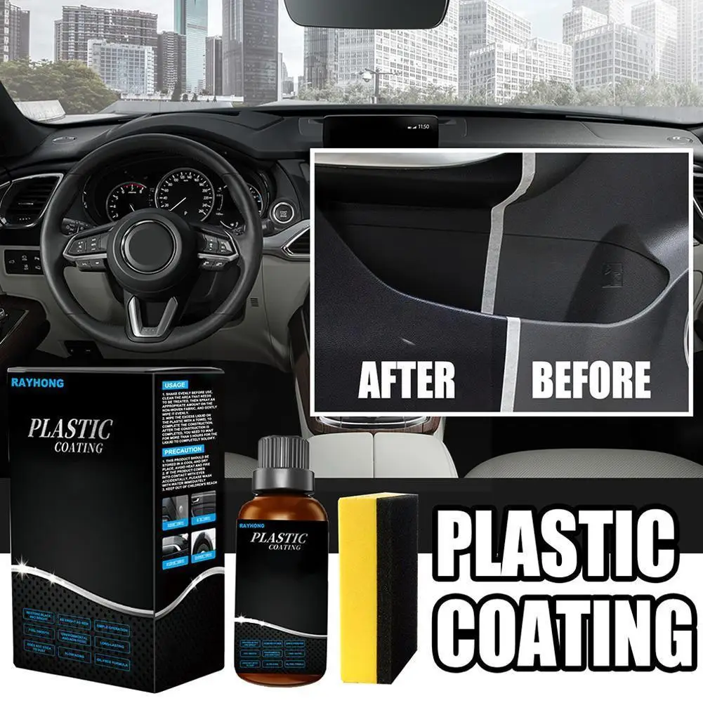 

1 шт., автомобильные пластиковые детали, средство для очистки пластиковых деталей