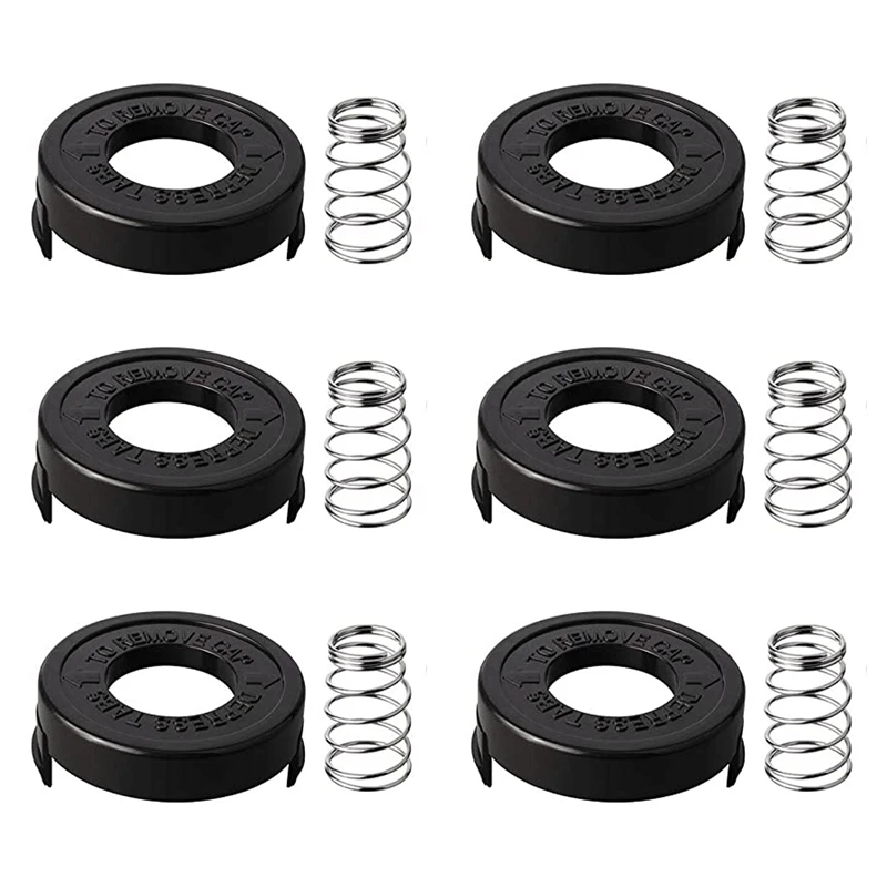 

RS-136 String Trimmer Line Spool Cover Coil Cover for BLACK+DECKER 682378-02 Cap Cover 68223500 Spring