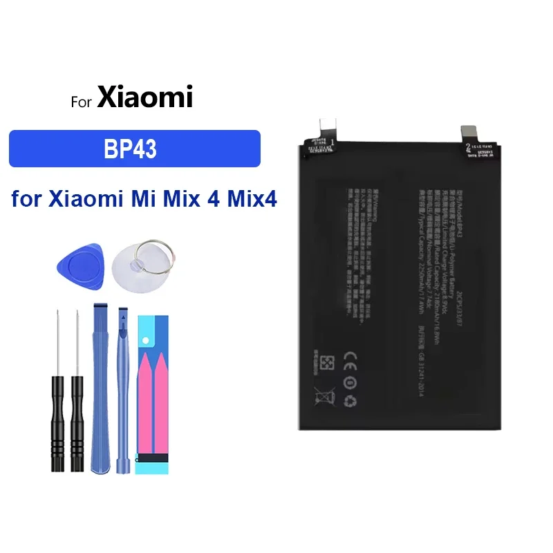Аккумулятор большой емкости BM10 BN20 BN66 BP43 BN39 1930 мАч-6000 мАч для Xiaomi mi Mix 4 1 1S 5C POCO C40 Play