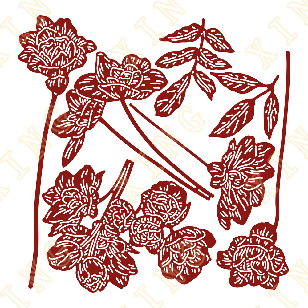 

Beauty Blooms Metal Cutting Dies for Diy Scrapbooking Crafts Dies Cut Stencils Maker Photo Album Template Handmade Decoration