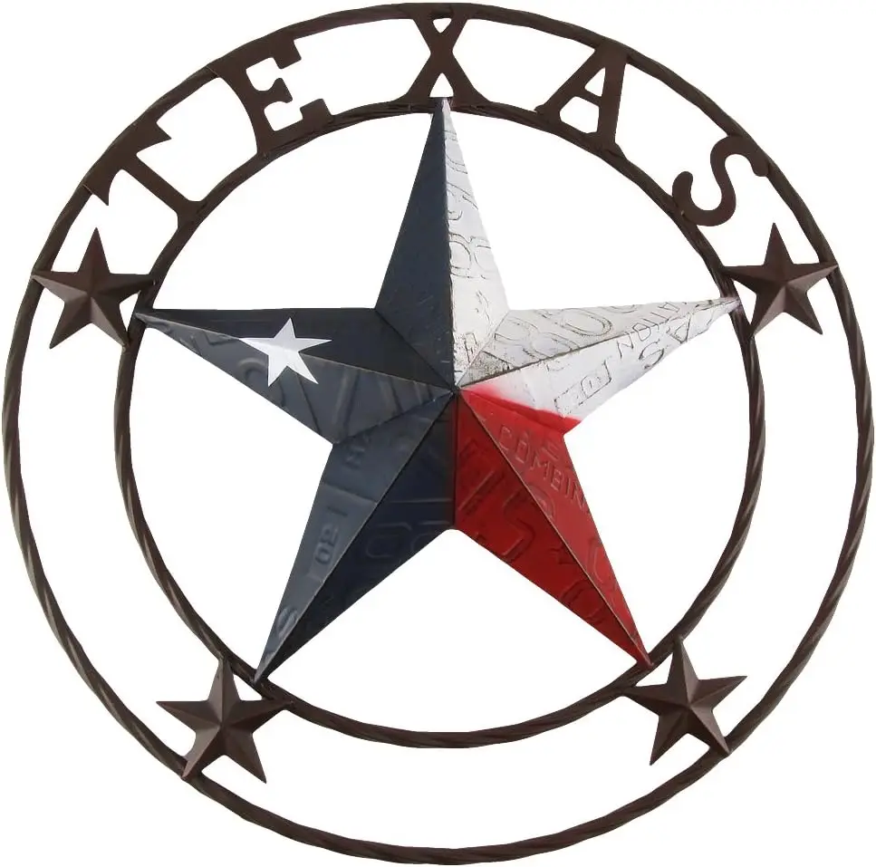 

24" Texas Star State Flag Circle Sign Home/Barn/Pub/Tavern/ Decor Dishwasher magnet clean dirty sign Initial d Metal tin sign B