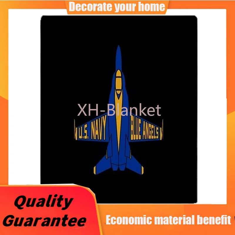 

CafePress U.S. Navy Blue Angels Jet Throw Blanket Soft Fleece Throw Blanket, 60"x50" Stadium Blanket throw blanket for sofa