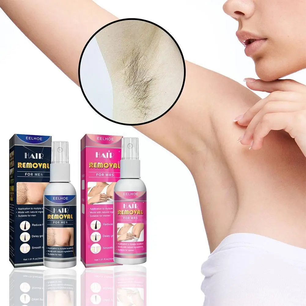 

Hair Removal Spray Non-Irritating Gentle Inhibitor Painless Depilatory Cream Sprays Armpit Legs Arms for Man Women G7U6
