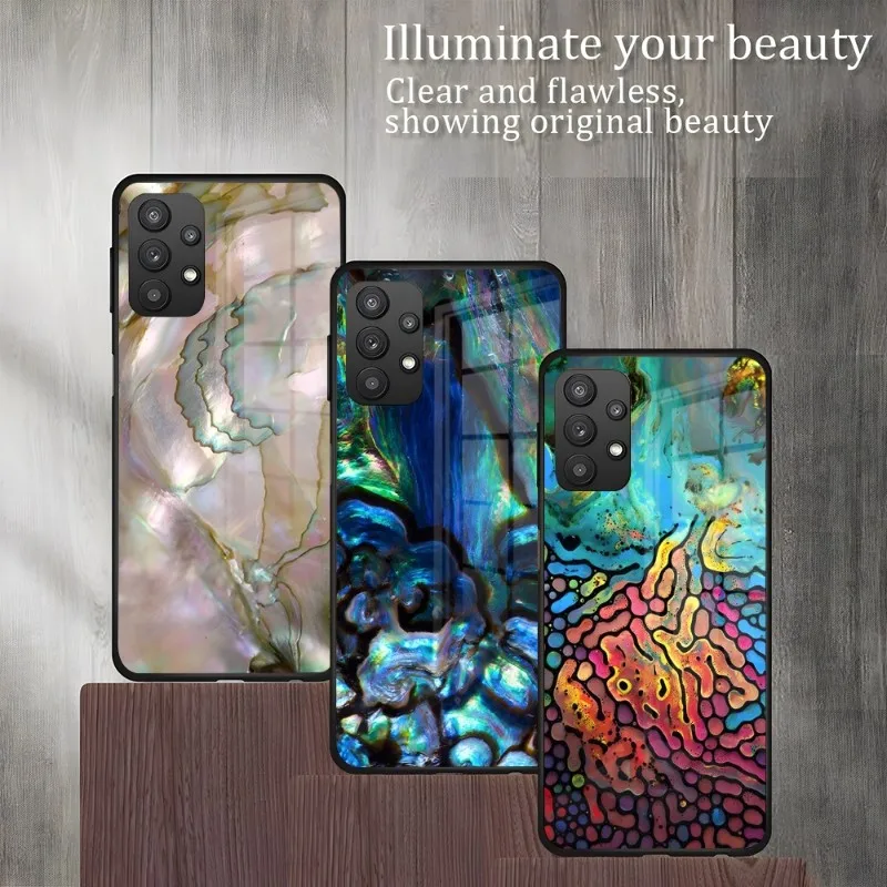 Abalone чехол для телефона для VIVOY73 X70PROE 12 S9 X60 PRO X 60 Y30 Y 31S X70 55S 5G 9 8 7 NEO5 S SE U5 Z3 76S S10 Shell Glass