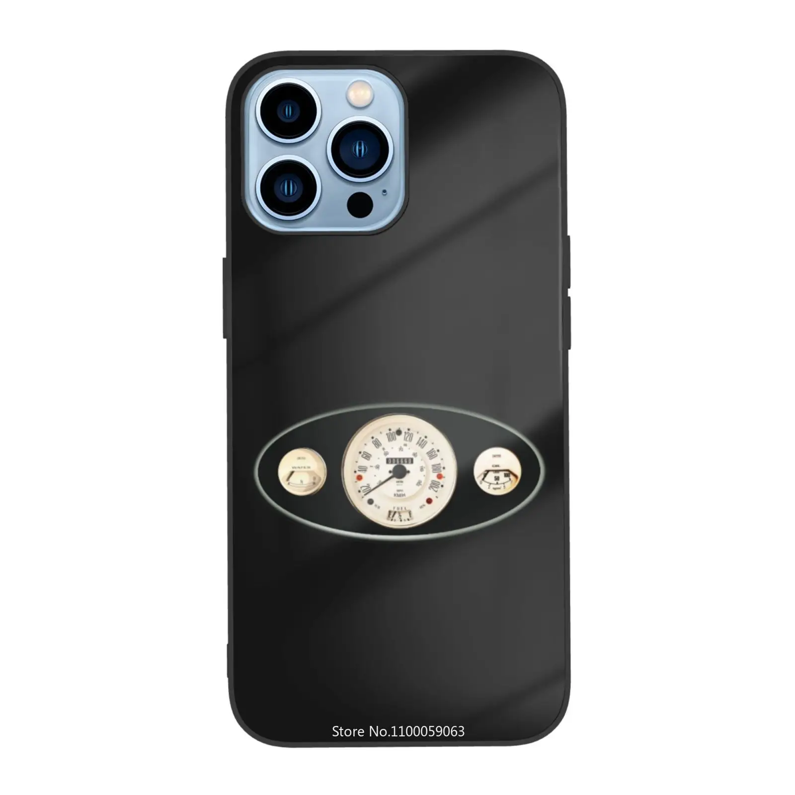 Mk1 миниатюрные медные часы Smiths Mini итальянская работа автомобиль чехол из закаленного стекла для iPhone пользовательский Фото чехол