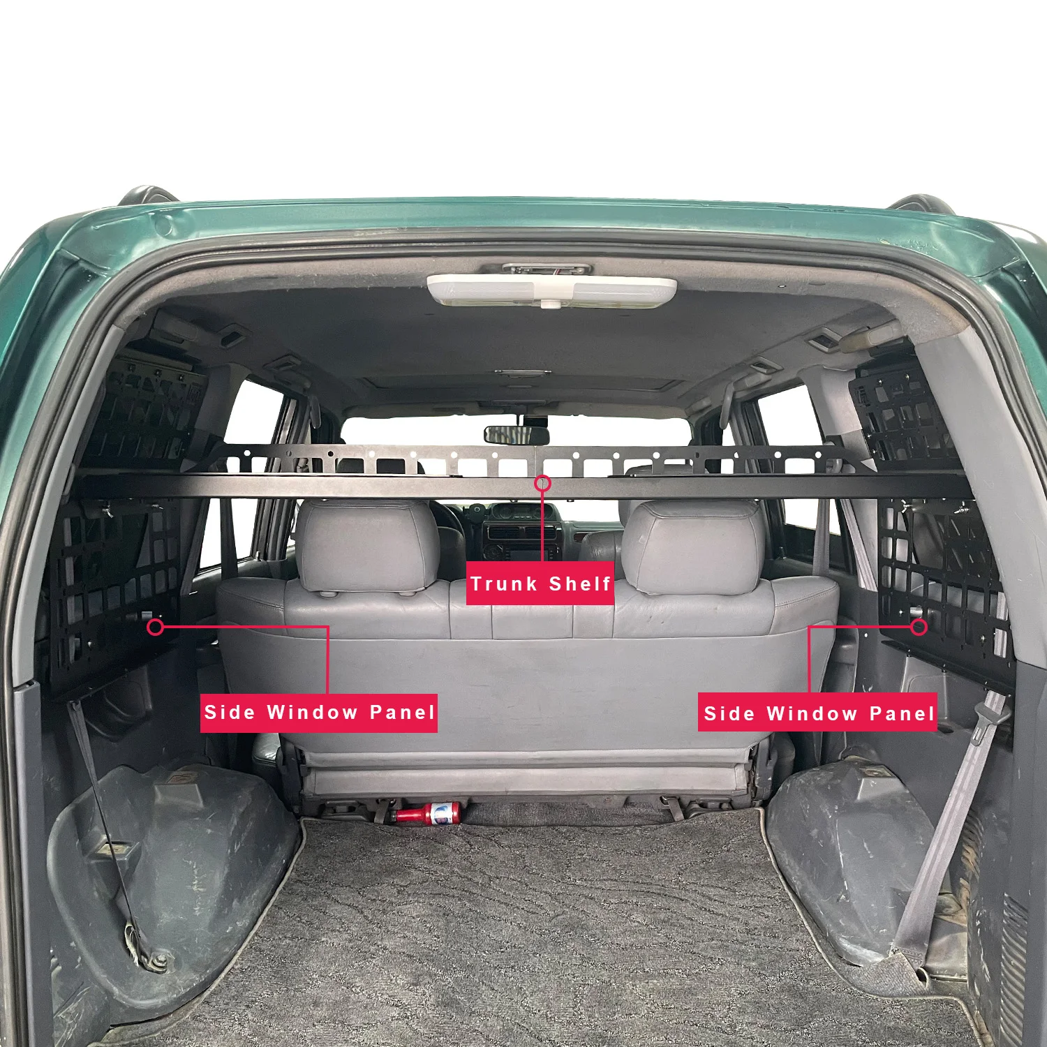 Фото CGZ для Toyota Land Cruiser Prado LC90 LC95 1996-2002, автомобильная панель Molle, задняя полка для багажника, стойки для хранения, грузовые органайзеры №3