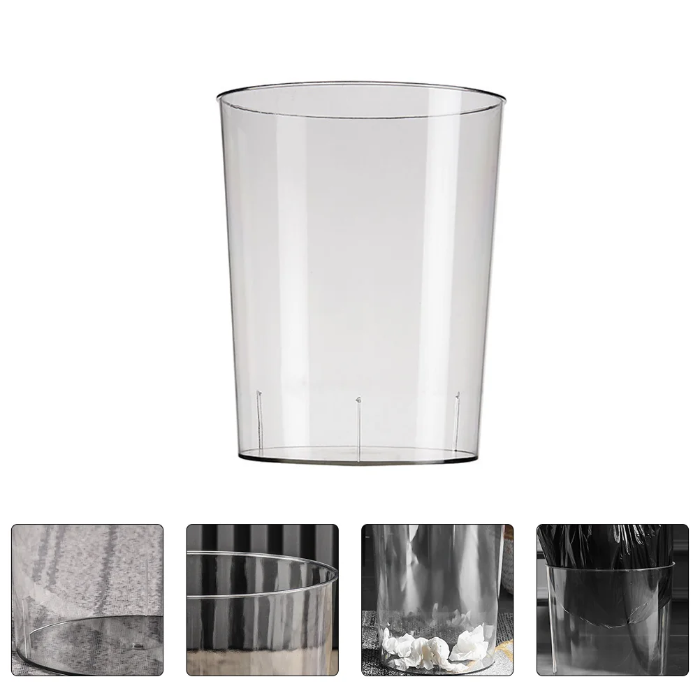 

Garbage Can Office Wastepaper Holder Large Plastic Container Car Mini Trash Ash-bin Acrylic