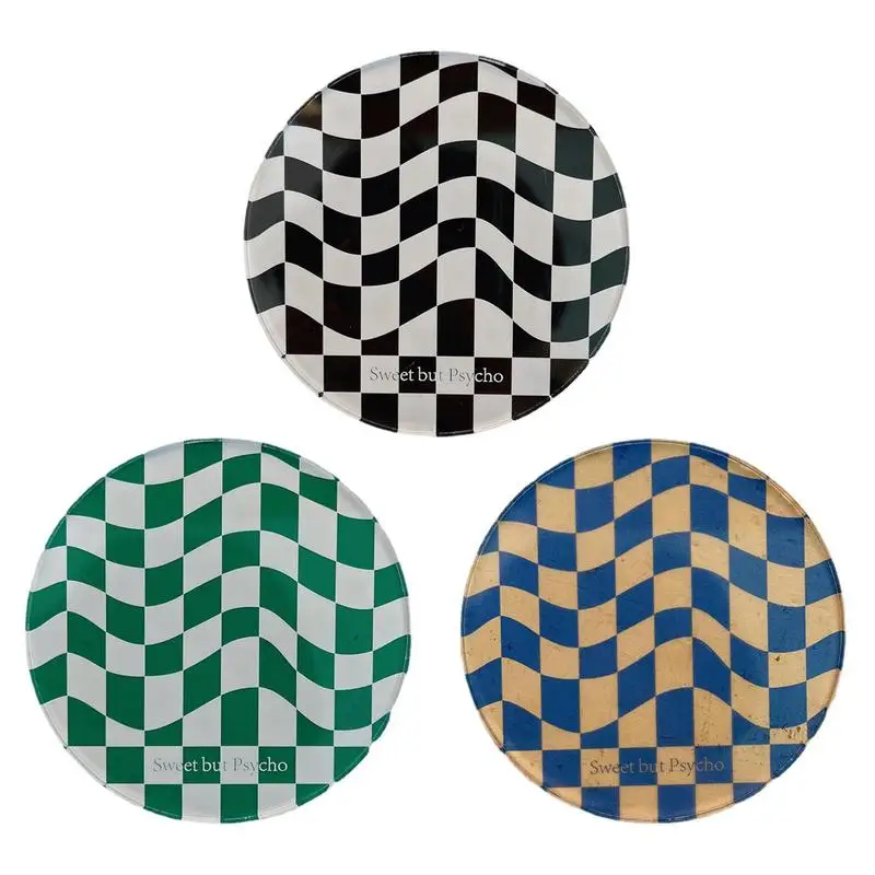 

Подставка под стаканы термостойкий Коврик подставки под чашки для напитков изоляция Нескользящие Смешные Акриловые шахматные подставки для чашек кружек