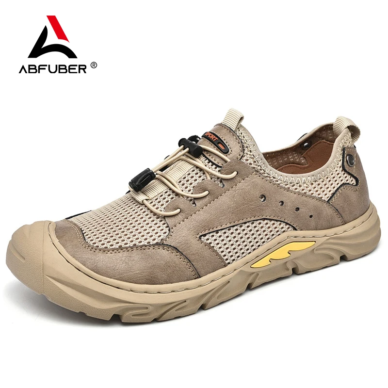 

Summer Men Sneakers Breathable Leather Casual Shoes Men Comfortable Men Loafers Mesh Men Shoes Outdoor Walking Zapatos