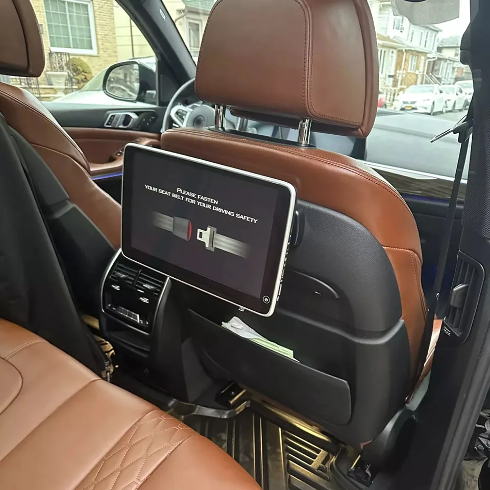 Фото Экран телевизора BacK для BMW X5 G05 X6 G06 X7 G07 Система развлечений на заднем сиденье Подголовник Android с автомобильной подушкой Монитор Plug & Play №2