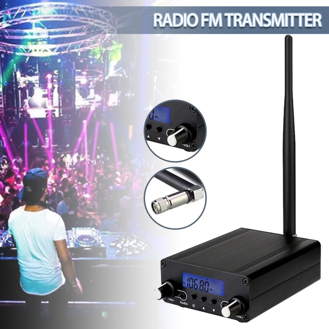 Для TR508 FM-передатчик 11 ~ 13 в стереорадиостанция кампус усилитель ЖК-дисплей Трансмиттеры трансляции
