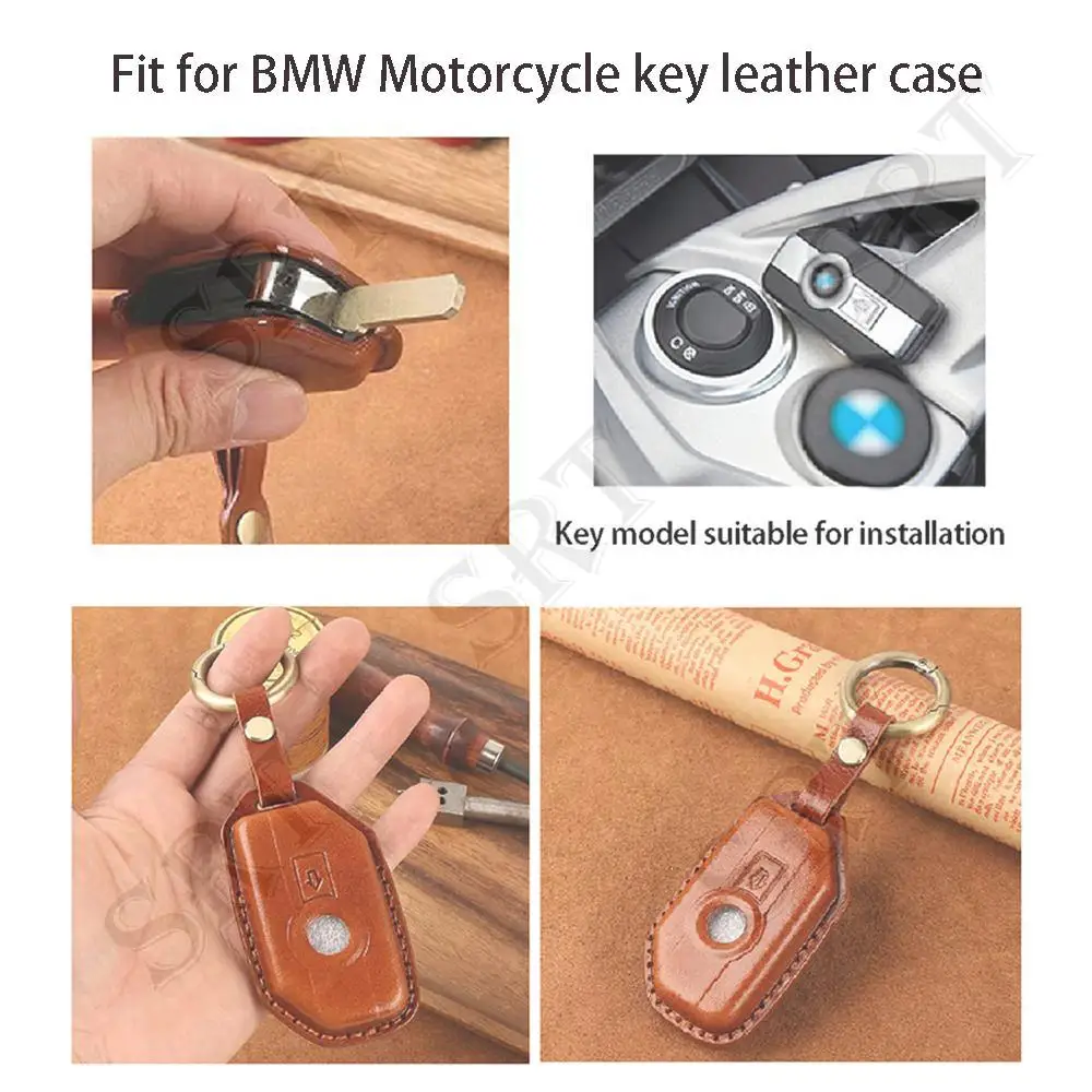 

Motorcycle Accessories Key Leather Cover Case Keychains Key Ring For BMW R1250GS R1200GS LC ADV GS R1250 1200 RT/RS/R 2014-2022