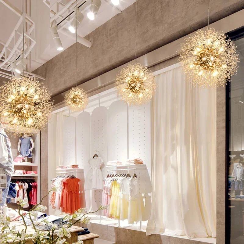 Хрустальная люстра в форме одуванчика