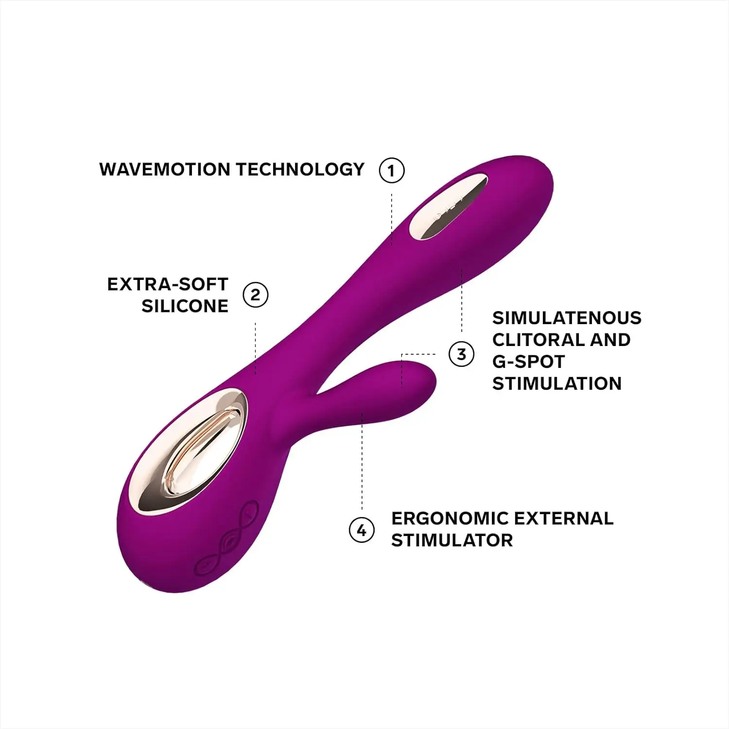 LELO Soraya Wave Роскошный вибратор-кролик для точки G Секс-игрушка вибраторы женщин с