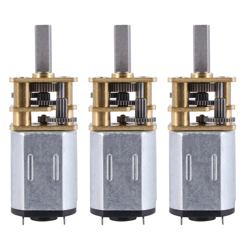 3x6 В постоянного тока 10 об/мин микро-телефон Миниатюрный мотор-редуктор с 2