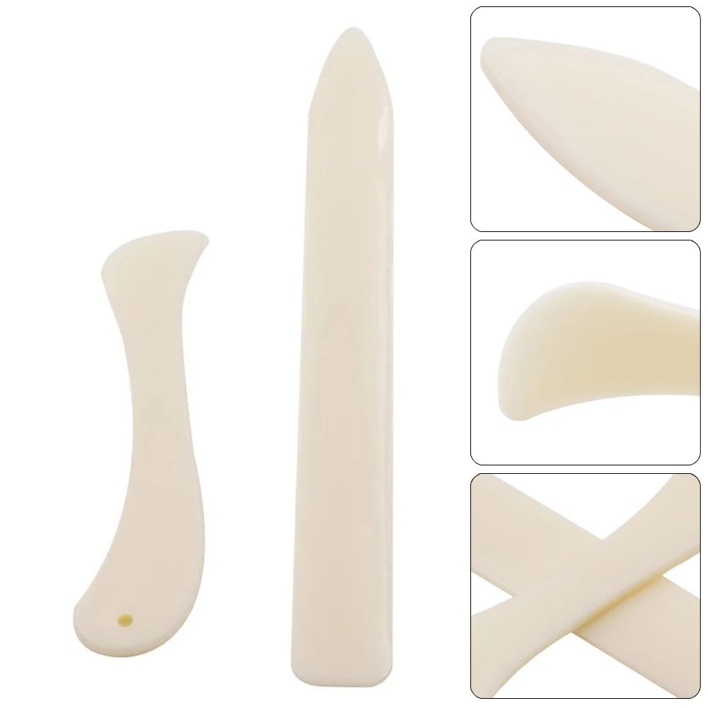 

2PCS Natural Bone Folder Multifunctional DIY Leather Craft Tool Sewing Accessories For Folding Creasing Burinishing Edges