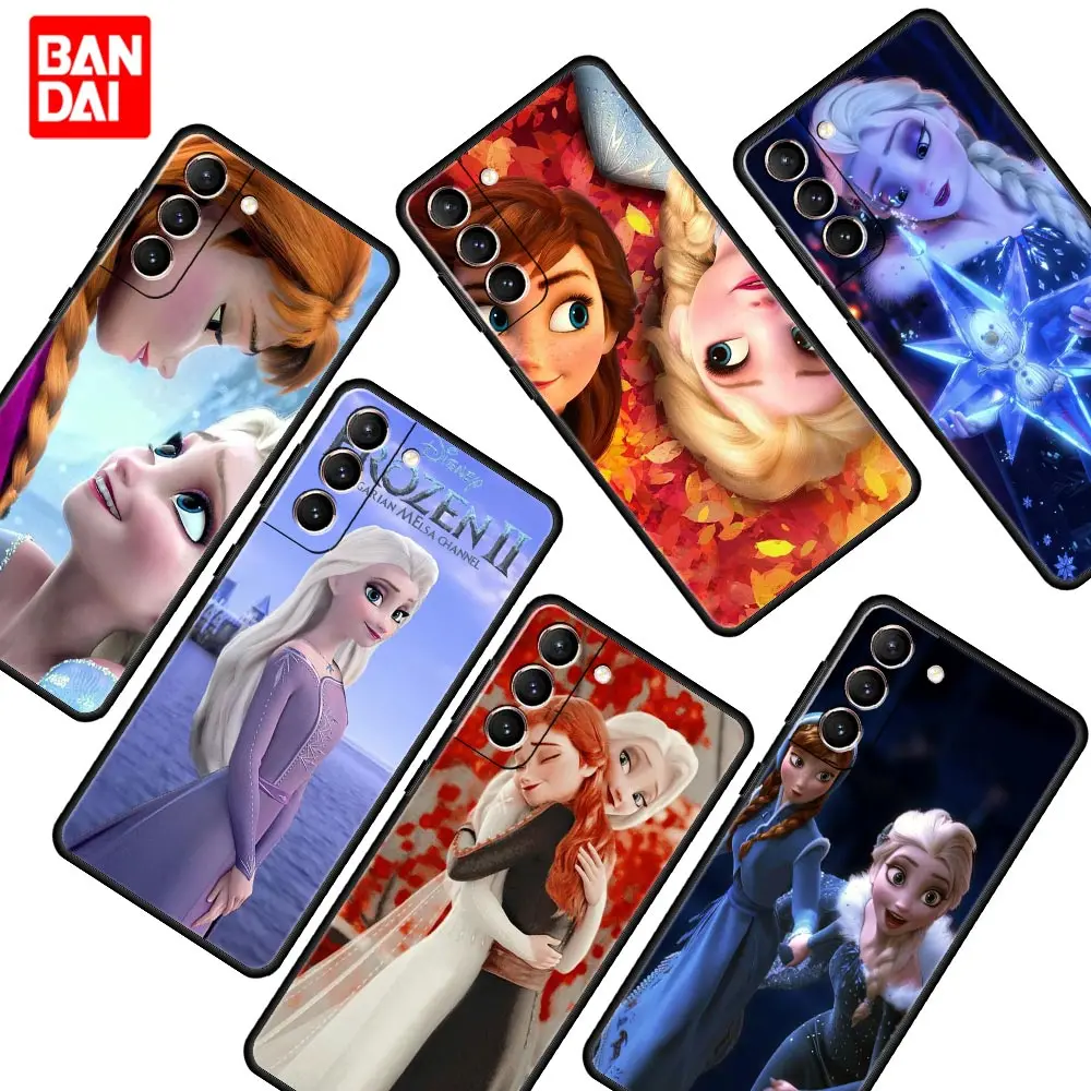 

Elsa Ariel Princess Anime Phone Case for Samsung Galaxy S22 S21 S20 S10 Plus Ultra FE 5G S22Plus S22Ultra Silicone Cover Coque