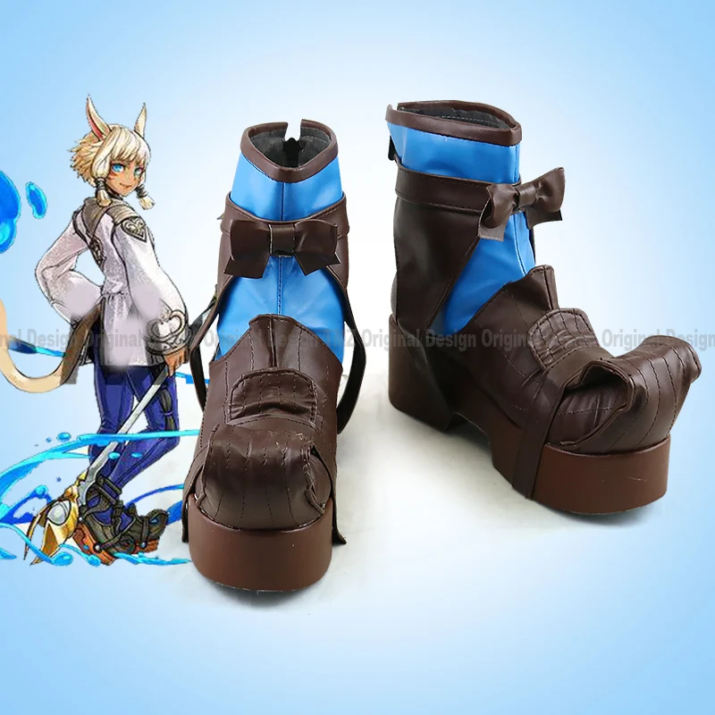 

Final Fantasy XIV FF 14 Y'shtola Characters Anime Shoe Costume Prop Cosplay Shoes Boots