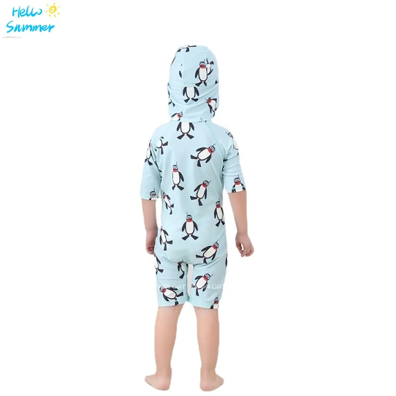 Baby Boys Bath Wear Swimming Bathing Children Boy Wet-suit Kids Party Surfing Sunning Swimsuit | Спорт и развлечения