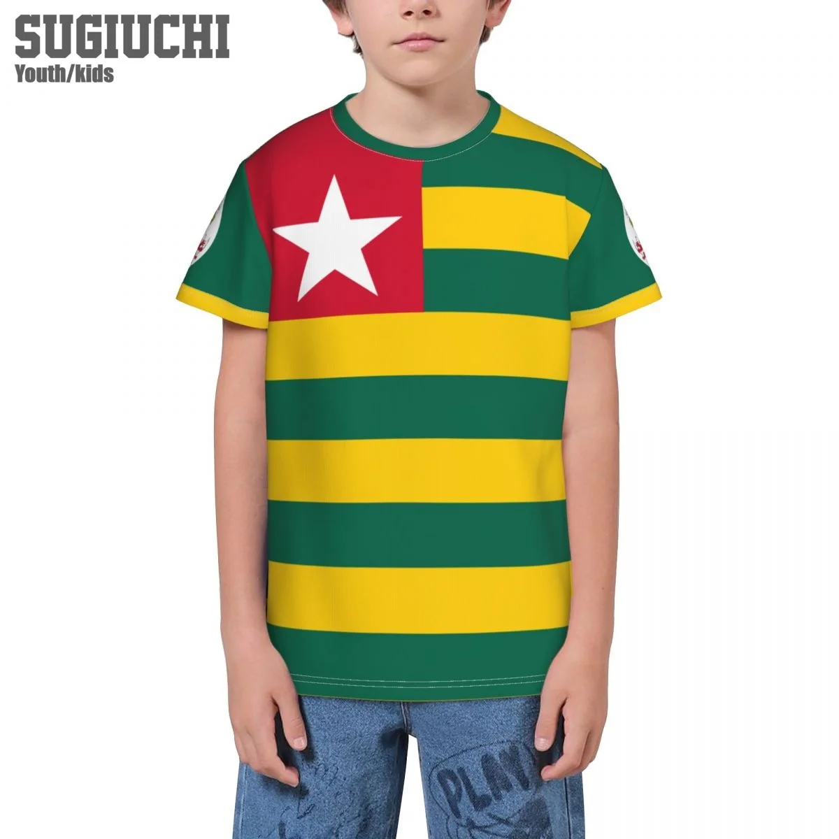 Пользовательское имя номер флаг Того эмблема 3D футболки для детей молодежные