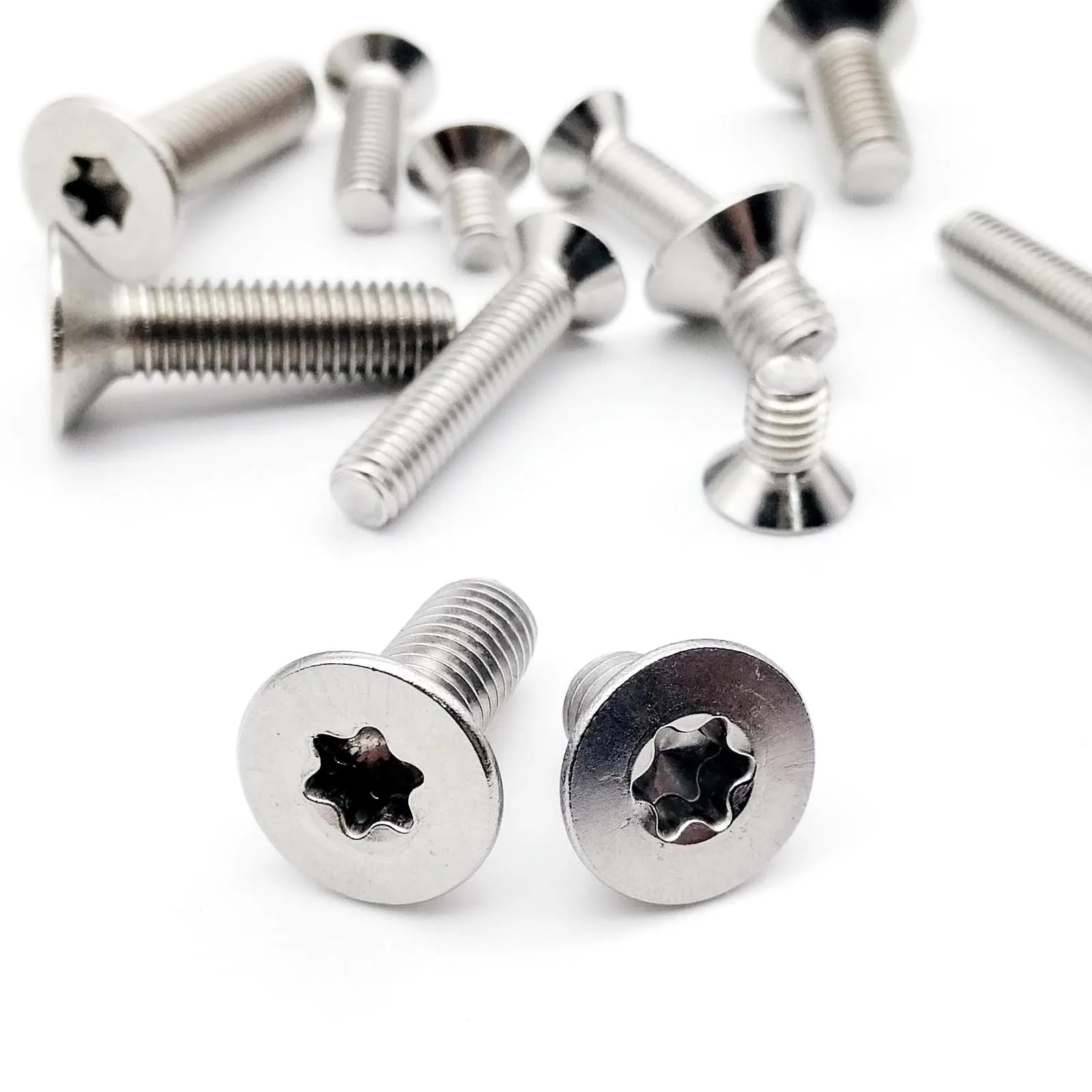 

5/10/50pcs M1.4 M1.6 M2 M2.5 M3 M4 M5 M6 M8 304 A2-70 Stainless Steel GB2673 Six-Lobe Torx Flat Countersunk Head Screw Bolt