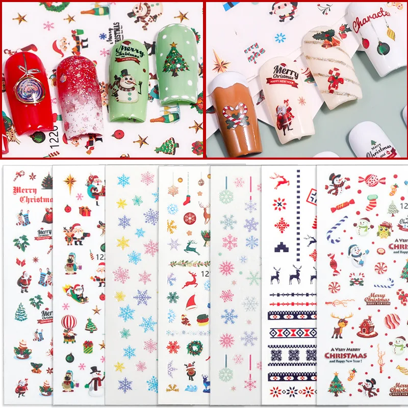 

Наклейка для ногтей в виде Санта-Клауса