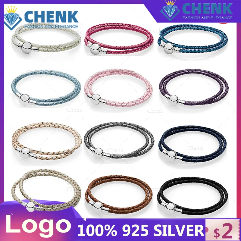 

SL15 Soft leather rope bracelet with sterling silver button Bracelet Making Diy Stone For Momen Charms For Jewelry Making Bulk