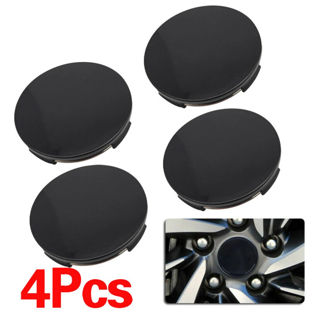 

4xCar Wheel-Centre-Hub 59mm / 65mm ABS-Car Exterior Universal CarWheel Centre Hub Cover Center ABS Rims Cap Black