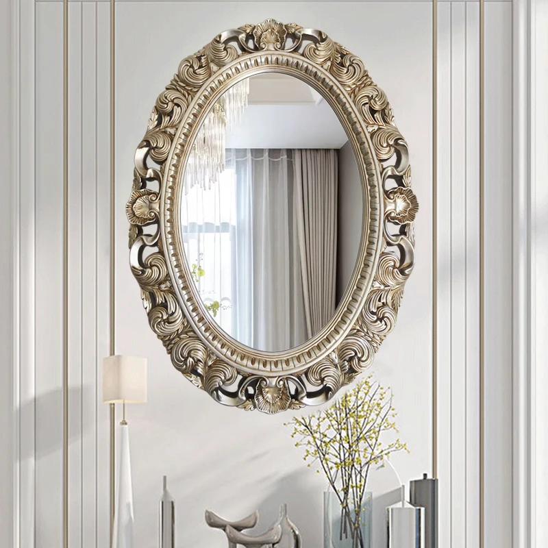 

Aesthetic Design Mirror Nordic Macrame Hairdressing Vintage Mirror Creative Hallway Espejo Cuerpo Entero Living Room Decoration