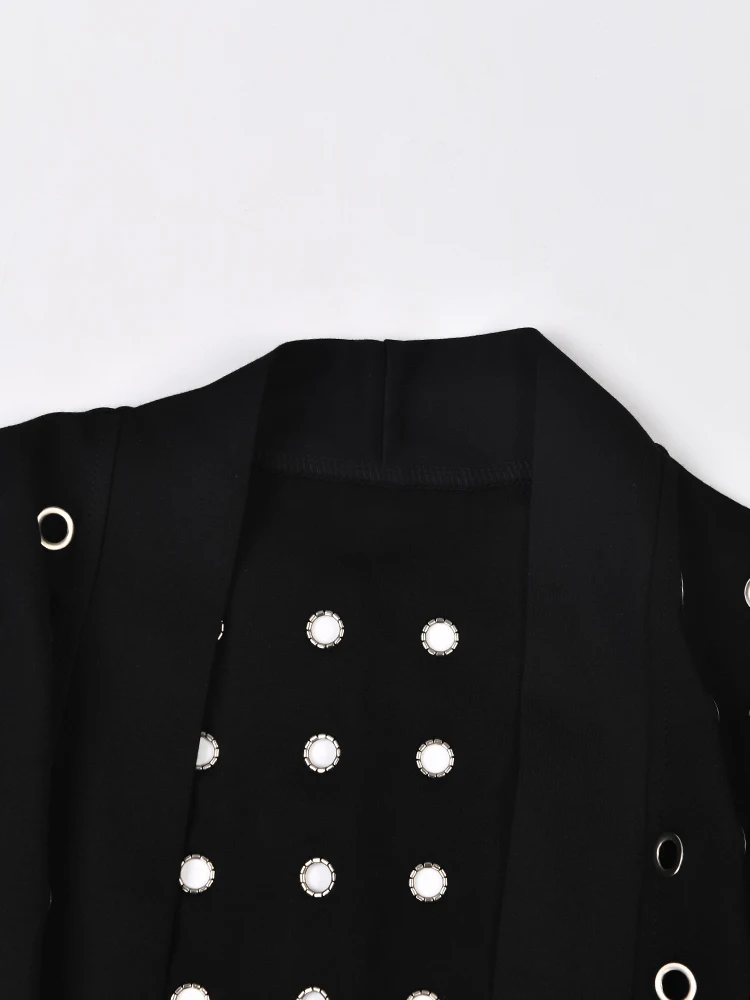 Женский длинный тренч EAM с поясом и длинными рукавами