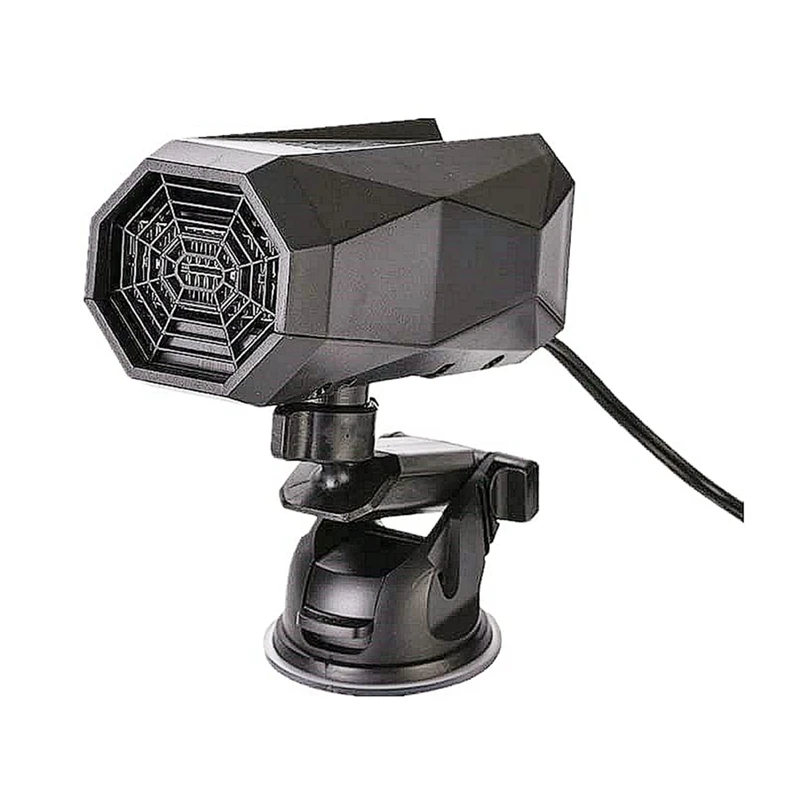 

150W 12V Windshield De-Icers Fast Heating & Cooling Fan Cars 2 In 1 Defogger With Suction Holder, Black