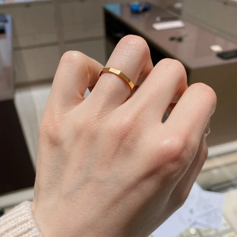 Корейская серия простой браслет кольцо из вольфрамовой стали женское модное