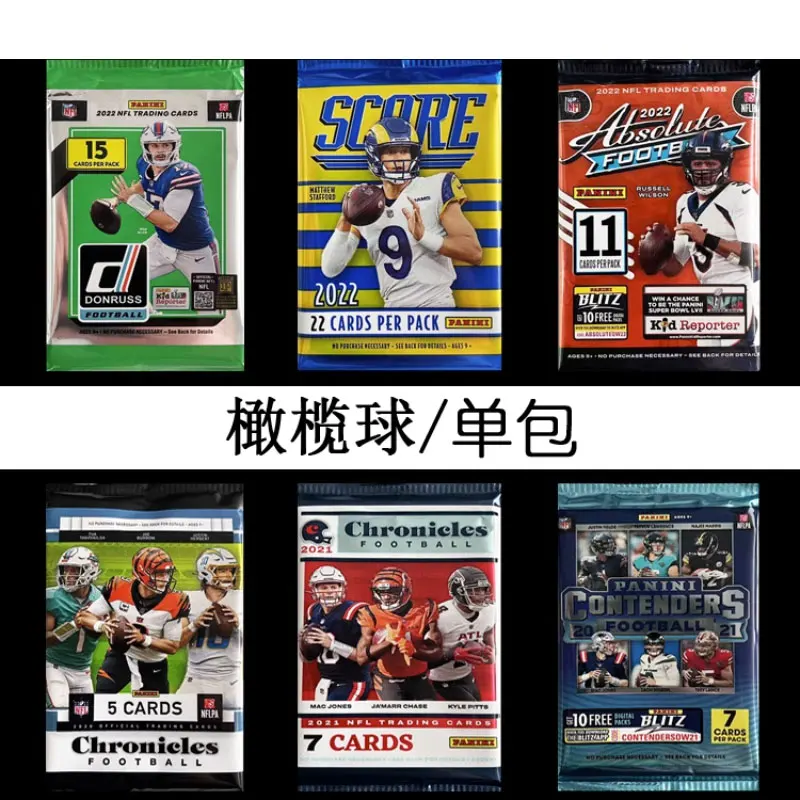 

Panini регби НФЛ мяч звезда карточки билетов Donruss абсолютная карта призм Коллекционные Фигурки флэш-карта доска подарок игрушка
