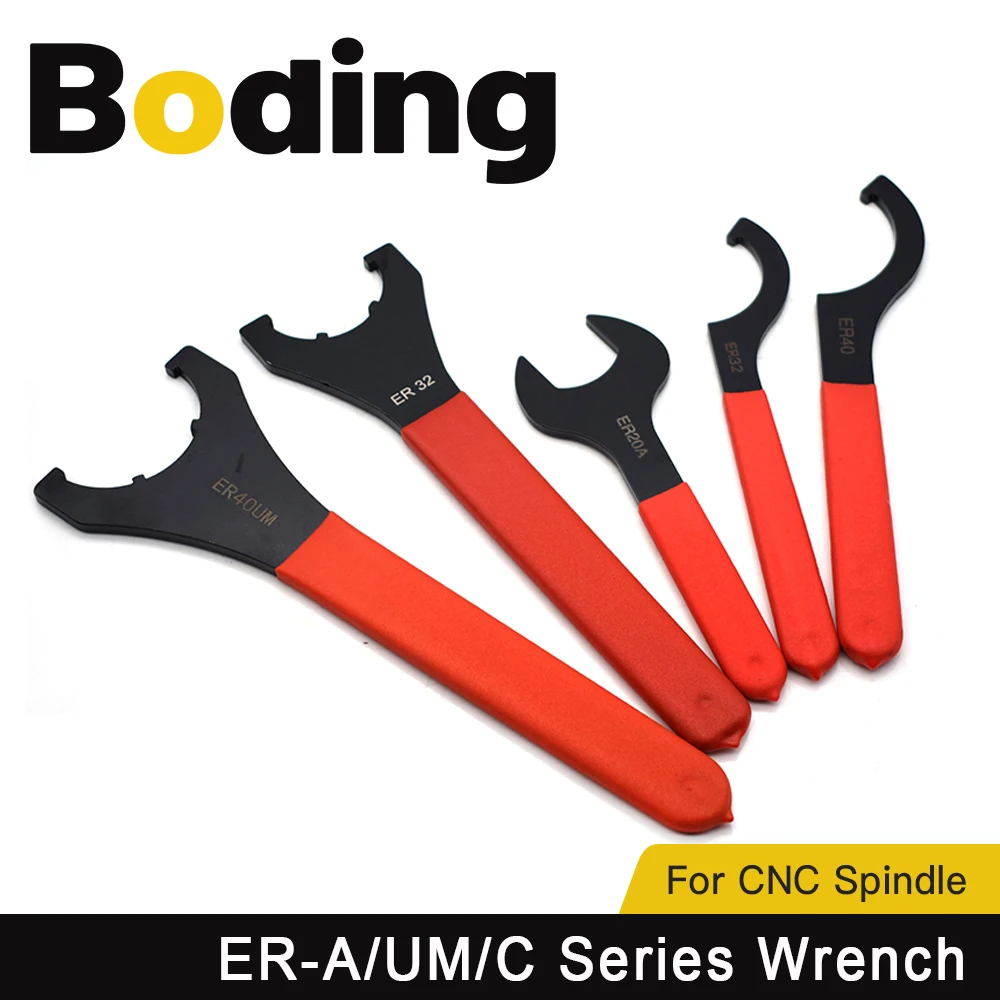 

BODING ER Collet Wrench ER32UM ER25UM ER40UM Collet Nut Spanner use for Collet Chuck Holder CNC Milling Tool Lathe Tools