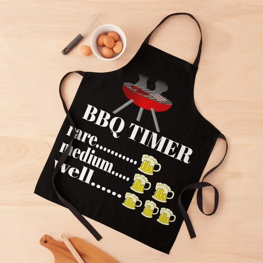 ТАЙМЕР БАРБЕКОЙ. Фартук Кухонные фартуки для женщин Кухонная одежда мужчин Для