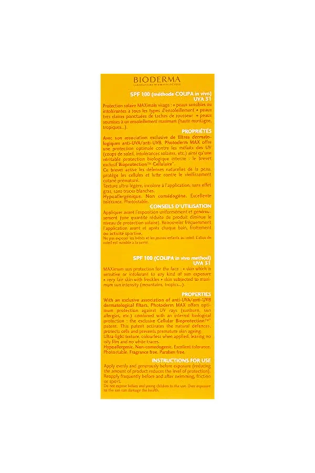 Бренд: Photoderm Max Fluid SPF 100 40 мл Категория: солнцезащитный крем для тела |