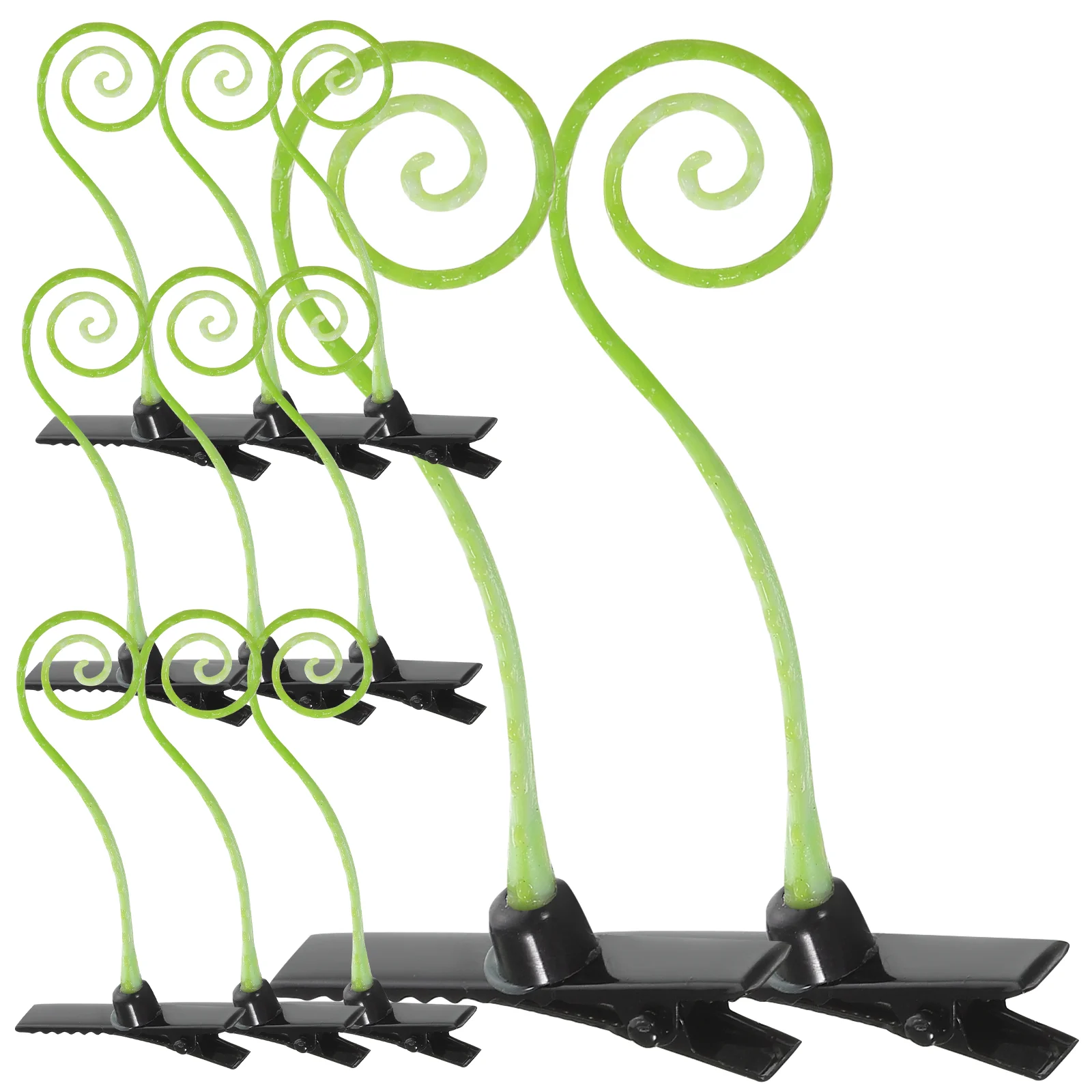 

50pcs Artificial Curly Grass Hair Clips Funny Grass Barrettes Hair Accessories