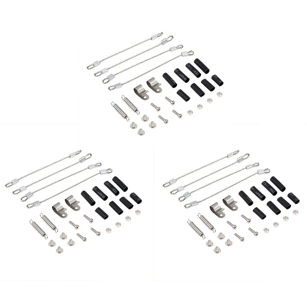 

3X RC автомобиль Модифицированная часть стальной трос для 1/10 RC Crawler Traxxas TRX-4 TRX4 Axial SCX10 90046 D90 D110 Tamiya Mst