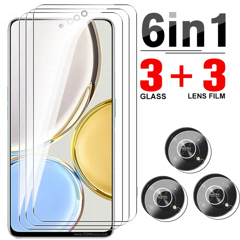 

6in1 Tempered Glass For Honor Magic4 Lite Screen Protector For honar Magic 4 light 6.81'' Magic4Lite Camera Lens Protective Film
