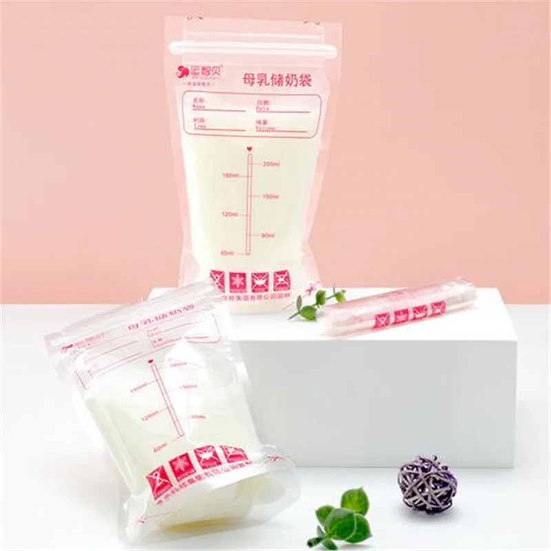 30Pcs 250ml Breast Milk Storage Containers Milk Freezer Bags Mother Maternal Baby Food Store BPA Free Safe Feed Preserve Bags images - 6