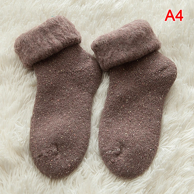 

Thicker Solid Socks Merino Wool Socks Against Cold Snow Russia Winter Warm Funny Happy Male Womens Socks Kawaii Socks