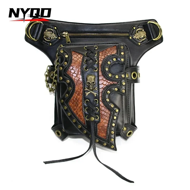 Женская поясная сумка в стиле панк через плечо мотоциклетная для ног женская Saco De