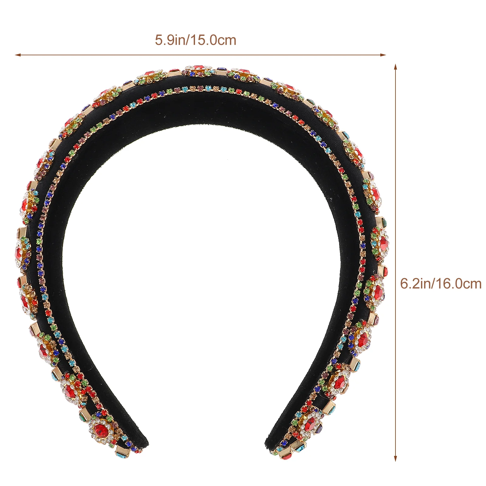 Повязка на голову со стразами декоративная повязка для волос элегантный