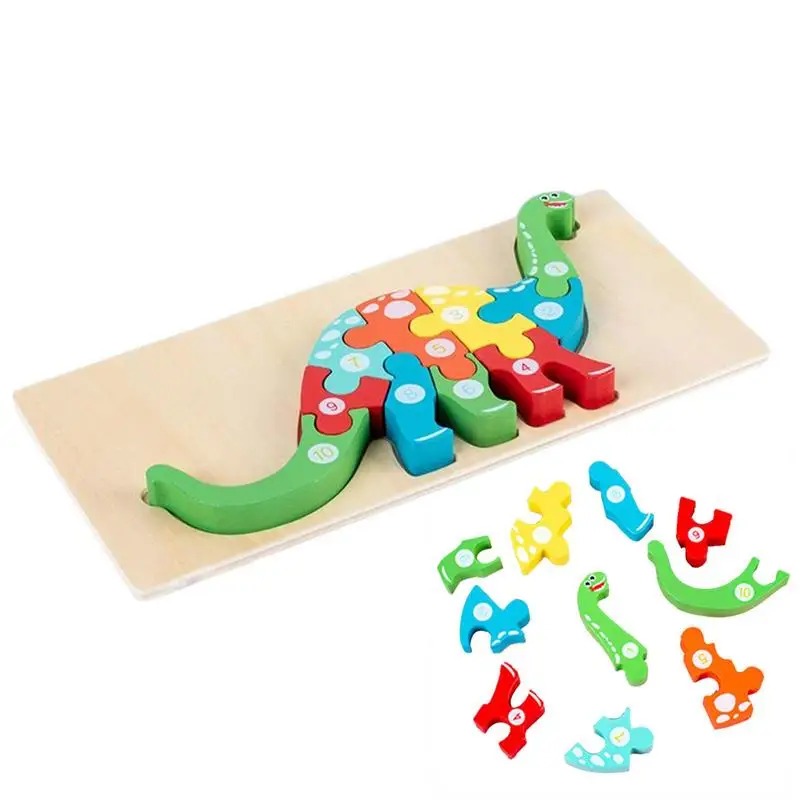 

Wooden Animal Puzzle Bear Bunny Dolphin Shape Wooden Toddler Puzzles For Learning STEM Educational Learning Toy For Birthday