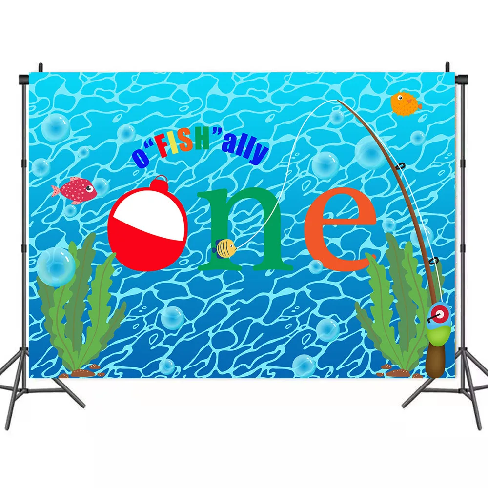 Фон для фотосъемки с изображением празднования дня рождения мультяшной